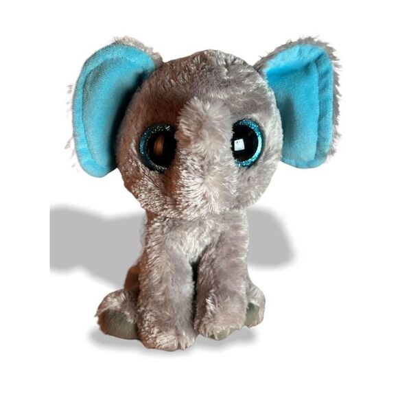 Ty Beanie Boos Peanut the Elephant 6 Inch Glitter Eyes 2013 - Picture 1 of 6